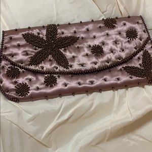 Vintage SHARONEE Silk Bag..evening bag/jewelry bag